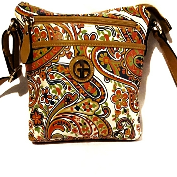 Giani Bernini Handbags - Giani Bernini paisley safiano crossbody